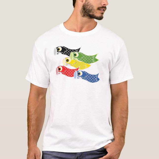 Kodomo-no-hi Carp Streamers T-Shirt (Vorderseite)