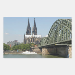 Koeln (Köln) in Deutschland Rechteckiger Aufkleber