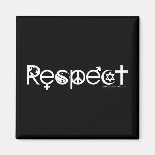Koexistenz mit Respekt - Frieden und Toleranz Magnet