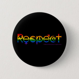 Koexistenz mit Respekts-Gay Pride Button