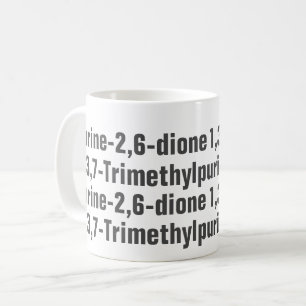 Koffein 1,3,7-Trimethylpurin-2,6-dion-Tasse Kaffeetasse