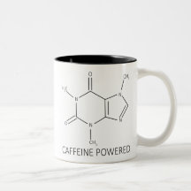 Koffein angetriebene Tasse