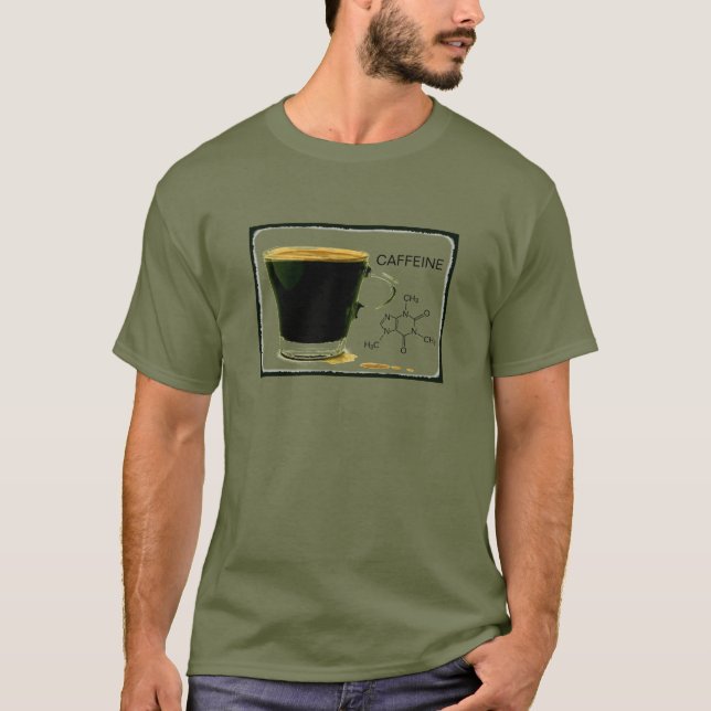 Koffein-auch T - Shirt (Vorderseite)