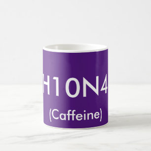 Koffein-chemisches Symbol-Tasse Tasse