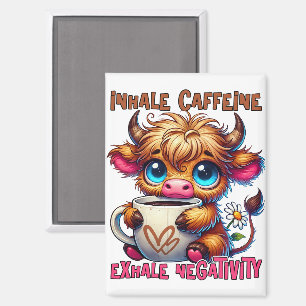 Koffein einatmen, Negativität ausatmen  Magnet