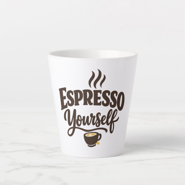 Koffein für die Seele Kaffee Milchtasse (Vorderseite)