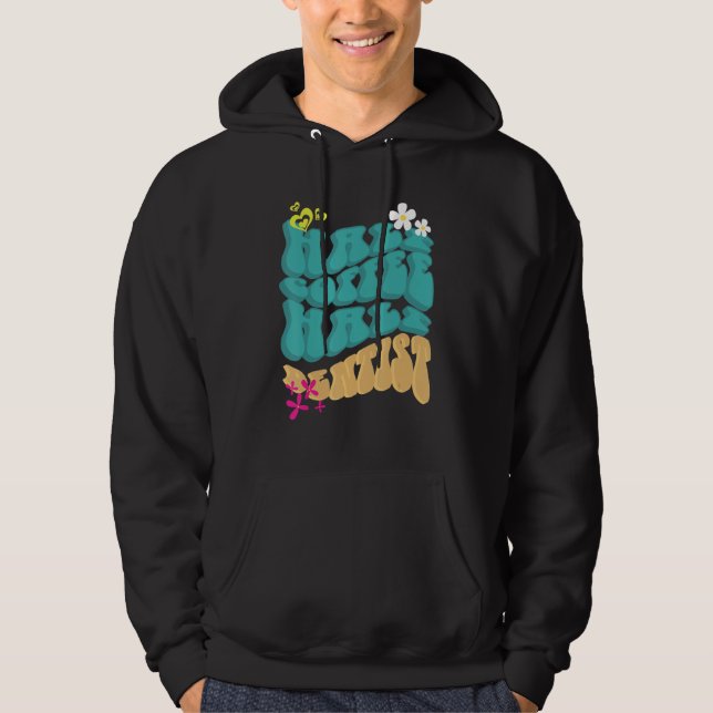 Koffein halber Kaffee Halbduft Zahnmedizin Hoodie (Vorderseite)