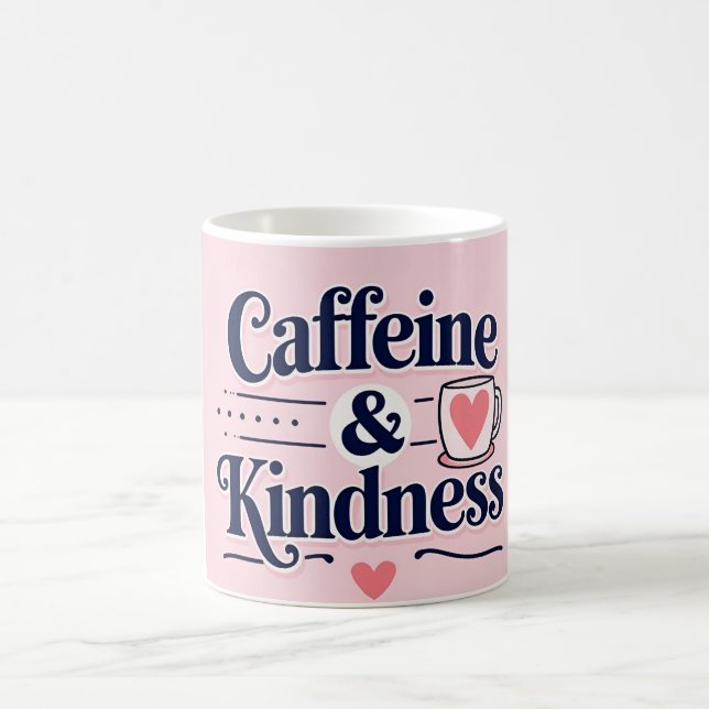 Koffein & Kindness Inspiration Tasse (Mittel)