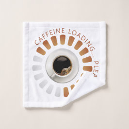 Koffein-Ladevorgang Badhandtuch Set