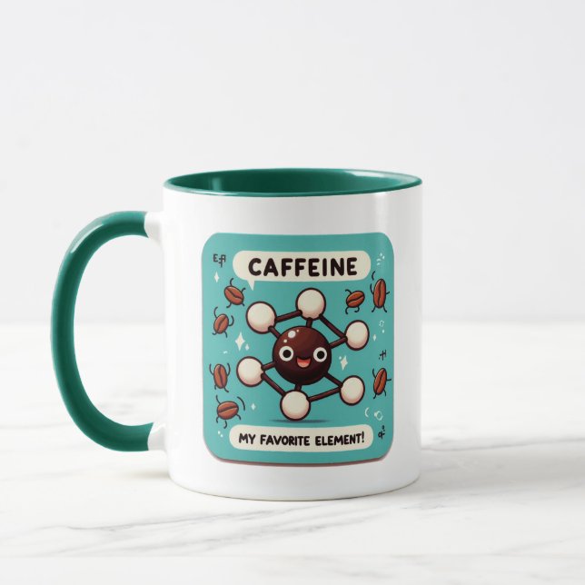 Koffein: Mein Lieblingselement! Tasse (Links)
