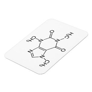 Koffein-Molekül-Chemie-Kaffee-Atome Magnet