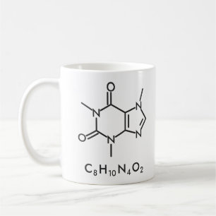 Koffein-Molekül-Chemie-Kaffee-Wissenschaft Kaffeetasse