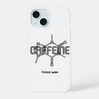 Koffein-Molekül-iPhone-Hülle iPhone 15 Hülle