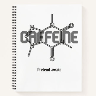 Koffein-Molekül-Notizbuch Notizbuch