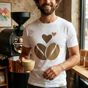 Koffein-Molekül-T-Shirt Kaffee-Liebhaber Chemie T-Shirt