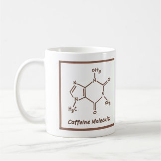 Koffein-Molekül Tasse
