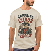 Koffein oder Chaos Cowboy-Skelett 