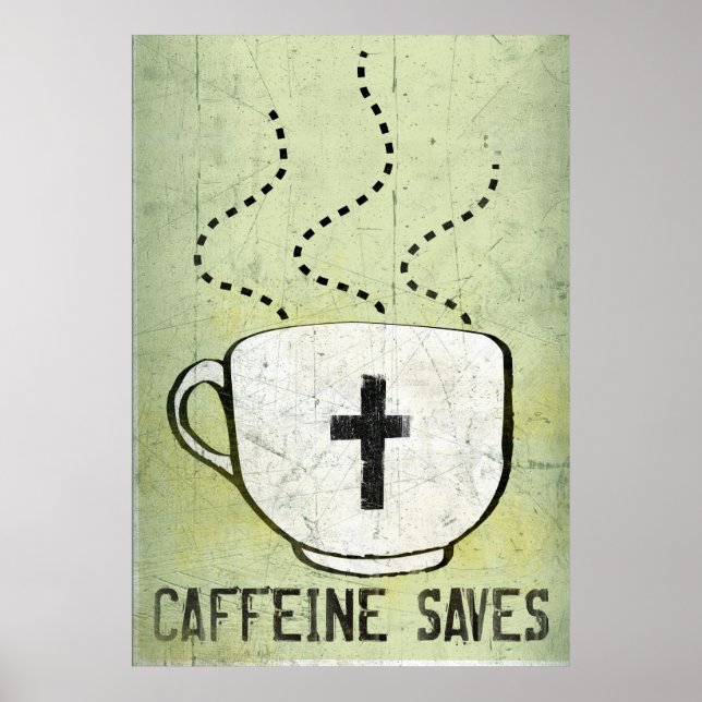 Koffein Rette Poster (Vorne)