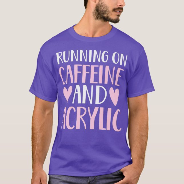 Koffein- und Acryltechnik T-Shirt (Vorderseite)