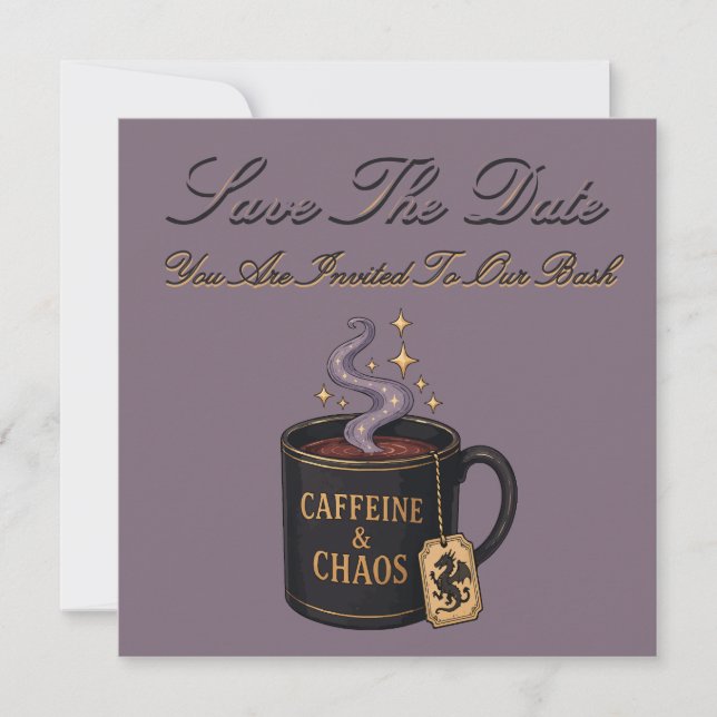 Koffein und Chaos Save The Date (Vorderseite)