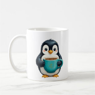 Koffein und Chill mit dem Pinguin Kaffeetasse