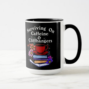 Koffein und Cliffhanger Farbige Tasse