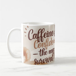 Koffein & Vertrauen - Funny Mama Kaffee Tasse