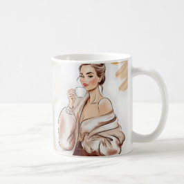 Koffein & Vertrauen - Funny Mama Kaffee Tasse