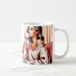 Koffein & Vertrauen - Mama Geschenk Kaffee Tasse