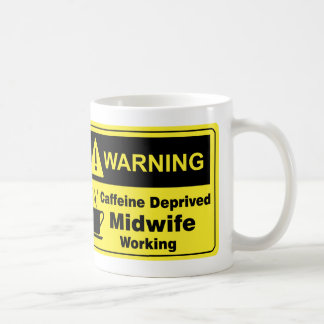 Koffein-warnende Hebamme Tasse