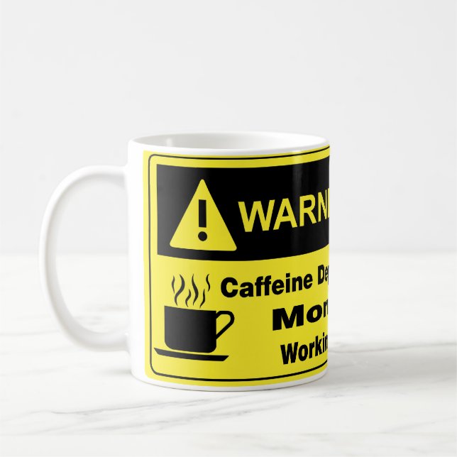 Koffein-warnende Mama Kaffeetasse (Links)