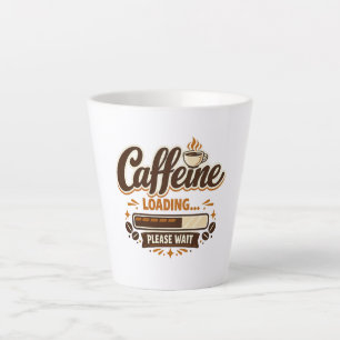 Koffein wird geladen… Bitte warten Milchtasse