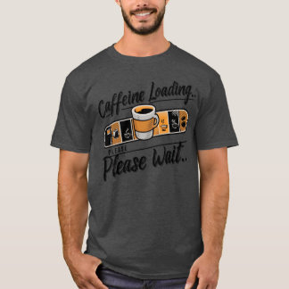 Koffein wird geladen, bitte warten Sie, Junge T-Shirt