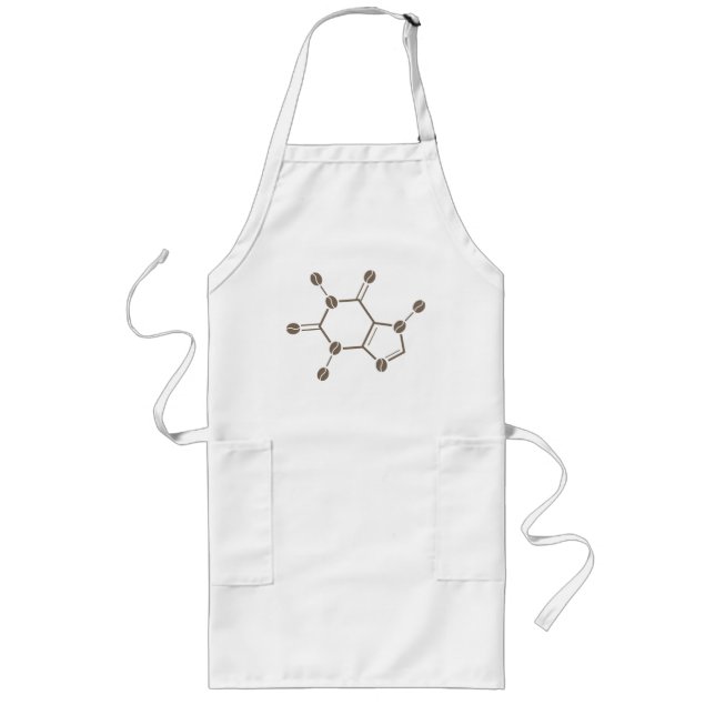 Koffeinbohnenmolekül Lange Schürze (Vorne)
