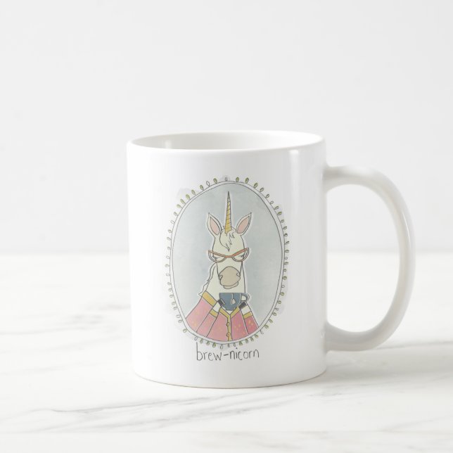 Koffeinierte Süsse | Einhorn aufbrechen Kaffeetasse (Rechts)