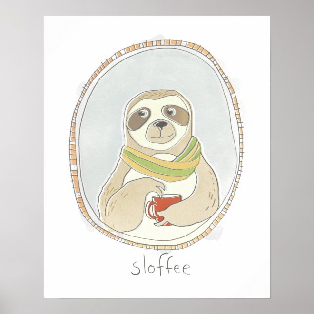 Koffeinierte Süsse | Sloffee Poster (Vorne)