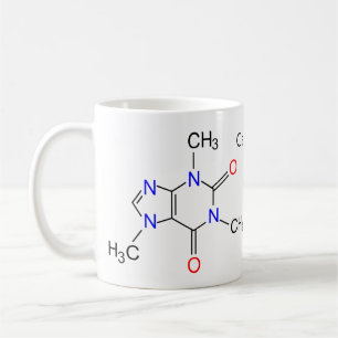 Koffeinmolekül Kaffeetasse