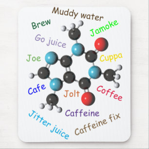 Koffeinmolekül Mousepad