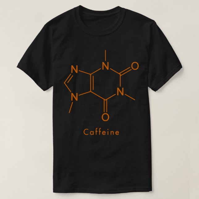 Koffeinmolekül T-Shirt (Design vorne)