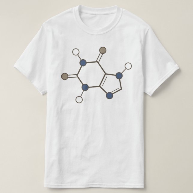 Koffeinmolekül T-Shirt (Design vorne)