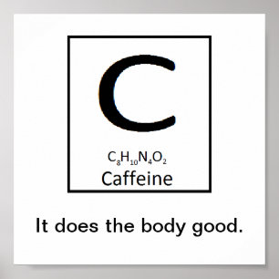 Koffeinplakat Poster