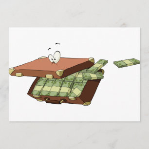 Koffer Geld-Einladungen Einladung