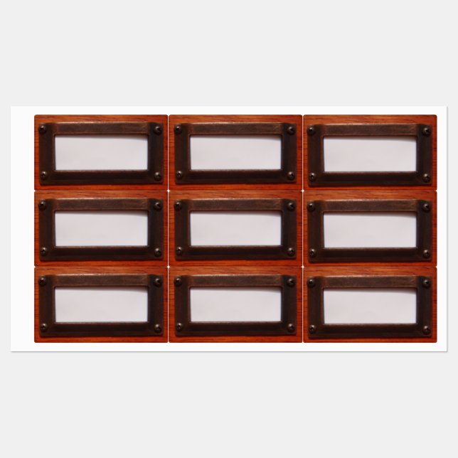 Kofferraummarke Holz Etiketten (Blatt)