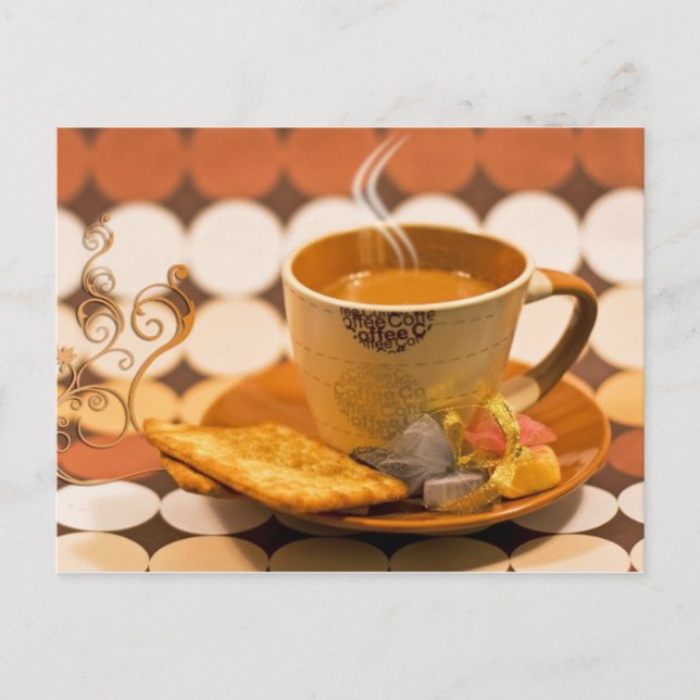 Koffie Postkarte (Vorderseite)