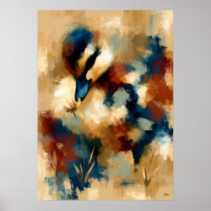 Kogamo Flower Flüstern Süßes Baby Entlein Kawaii Poster