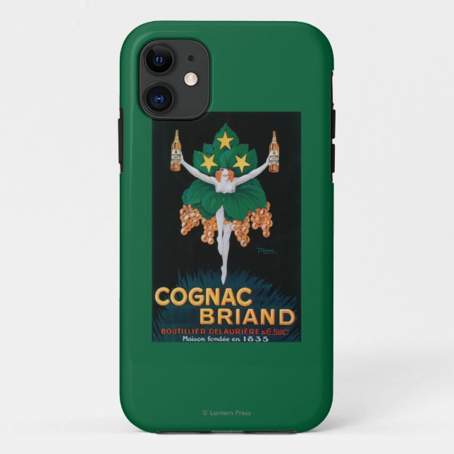 Kognak Briand förderndes Plakat Case-Mate iPhone Hülle (Rückseite)