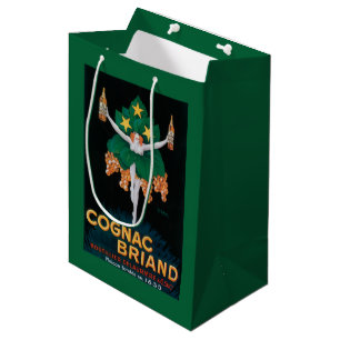 Kognak Briand förderndes Plakat Mittlere Geschenktüte