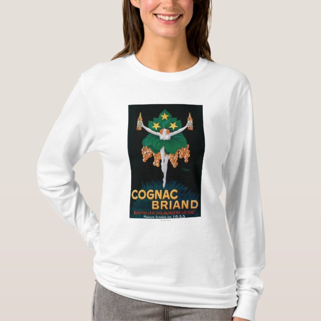 Kognak Briand förderndes Plakat T-Shirt (Vorderseite)