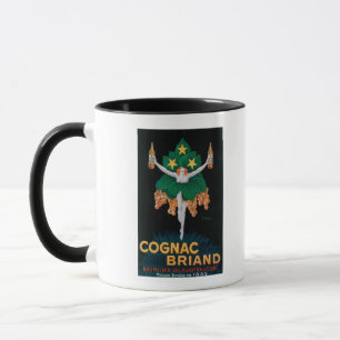 Kognak Briand förderndes Plakat Tasse