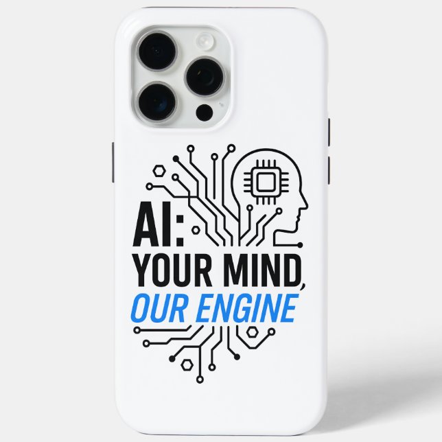 Kognitive Synergie-Motor: Abstrakte Human-AI-Fusio Case-Mate iPhone Hülle (Rückseite)